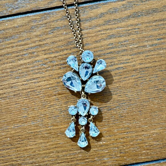 J.Crew long crystal pendant necklace - Picture 2 of 2